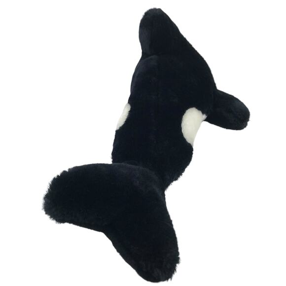 Vtg Cloud 9 Dan Brechner Orca Killer Whale Plush 13'' 80s Ocean Stuffed Animal - Picture 6 of 9